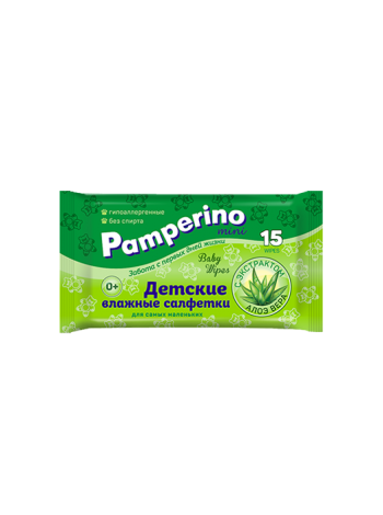 Pamperino мини №15 детские влажные салфетки