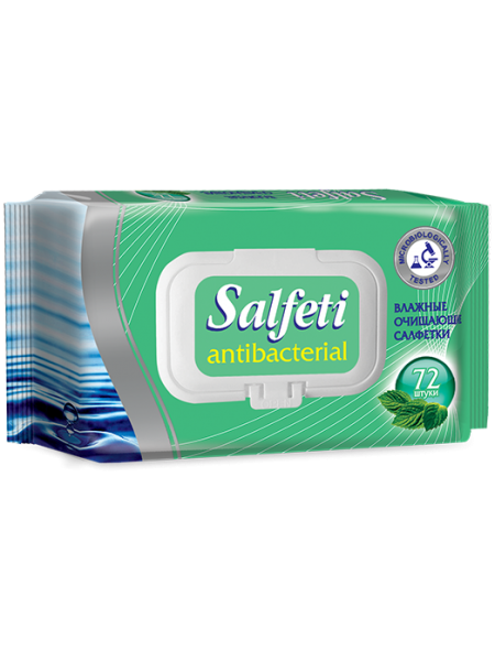 Salfeti antibac №72 влажные салфетки  антибактериальные с клапаном