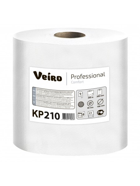 KP210 Полотенца бумажные в рулонах с центральной вытяжкой Veiro Professional Comfort