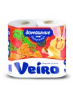 Полотенца бумажные "Veiro" Домашние, 2сл., 2 рул., белые, г.Сыктывкар 50 л.