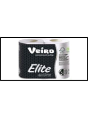 Туалетная бумага Veiro Elite Extra белая, 4 слоя, 4 рулона (10) Арт. 9С44