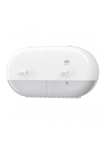 Tork SmartOne двойной диспенсер для т.бумаги в мини рулонах белый