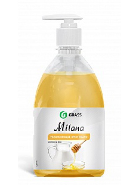 126100 Grass "Milana" Средство для мытья кожи рук с дозатором 500мл. мед и молоко