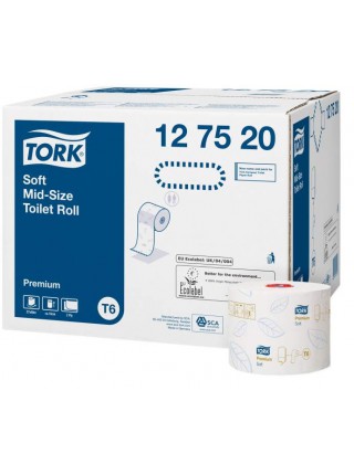 127520 Tork туалетная бумага Mid-size в миди рулонах мягкая
