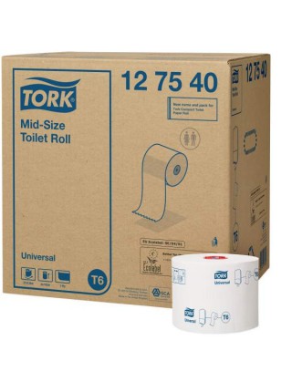 127540 Tork туалетная бумага Mid-size в миди рулонах