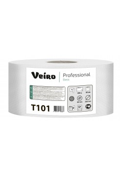T101 Туалетная бумага в больших рулонах Veiro Professional Basic
