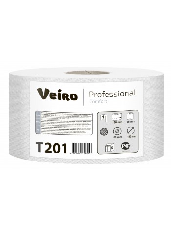 T201 Туалетная бумага в средних рулонах Veiro Professional Comfort